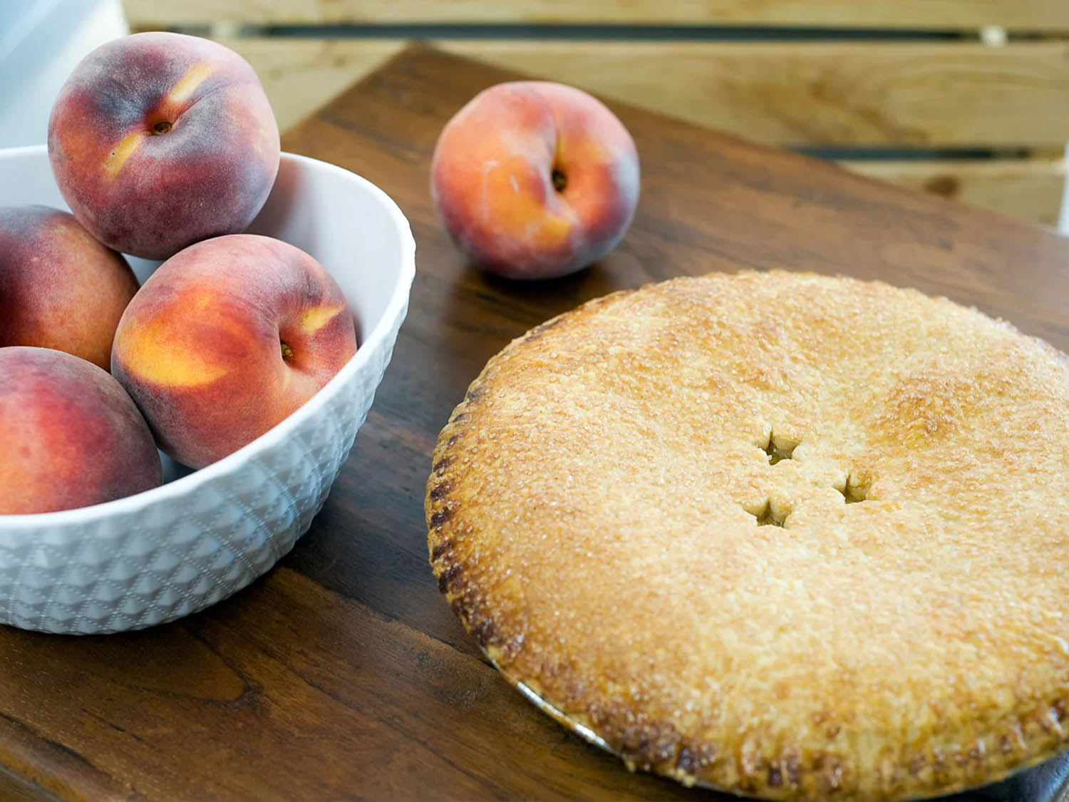 Papa C Pies - Peaches and Cream? Sounds like Peach Pie Day!